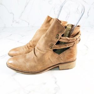 Free People Landslide Open Leather Booties
